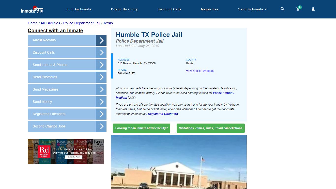 Humble TX Police Jail & Inmate Search - Humble, TX